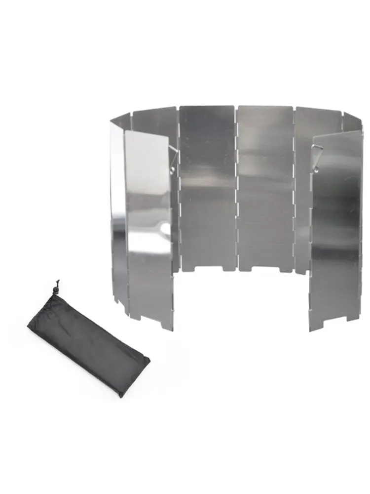 10 пластинчатая Складная печь лобовое стекло для приготовления пищи на открытом