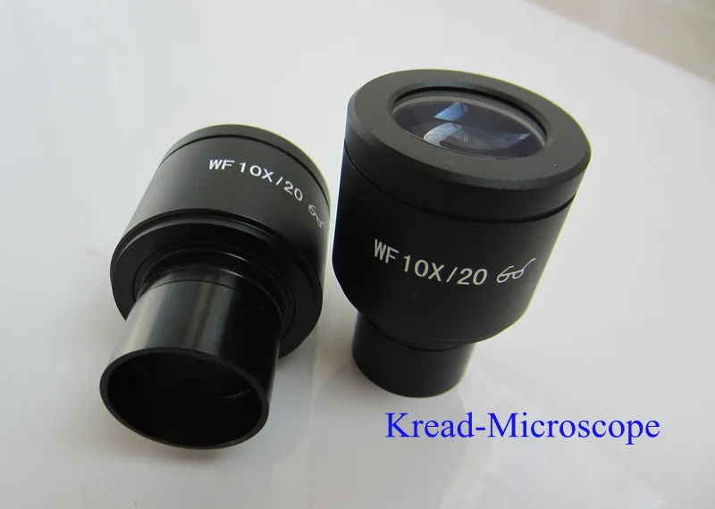 WF10X/20 мм Стекло высокий окуляр и Широкий формат окуляр биологического микроскопа лаборатории студент развивающие био-Микроскоп Объектив 23,2 мм