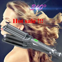 Три куриных рулона ЖК-керамические щипцы для завивки волос тройной баррель щипцы для завивки глубокая волна бигуди для волос Вэйвер