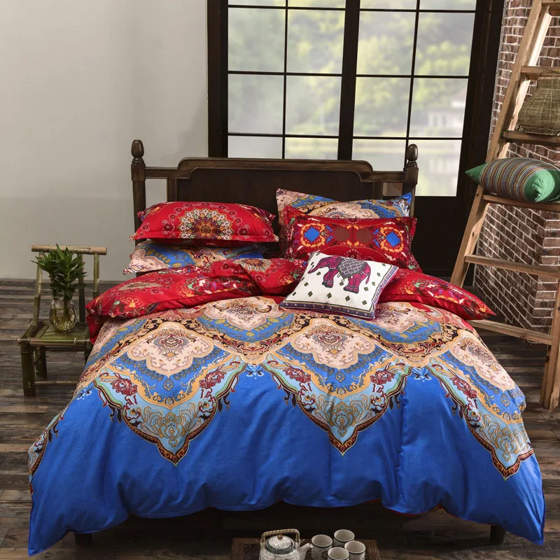 Buy Enipate 4pcs Double side Bohemia Exotic Bed linens