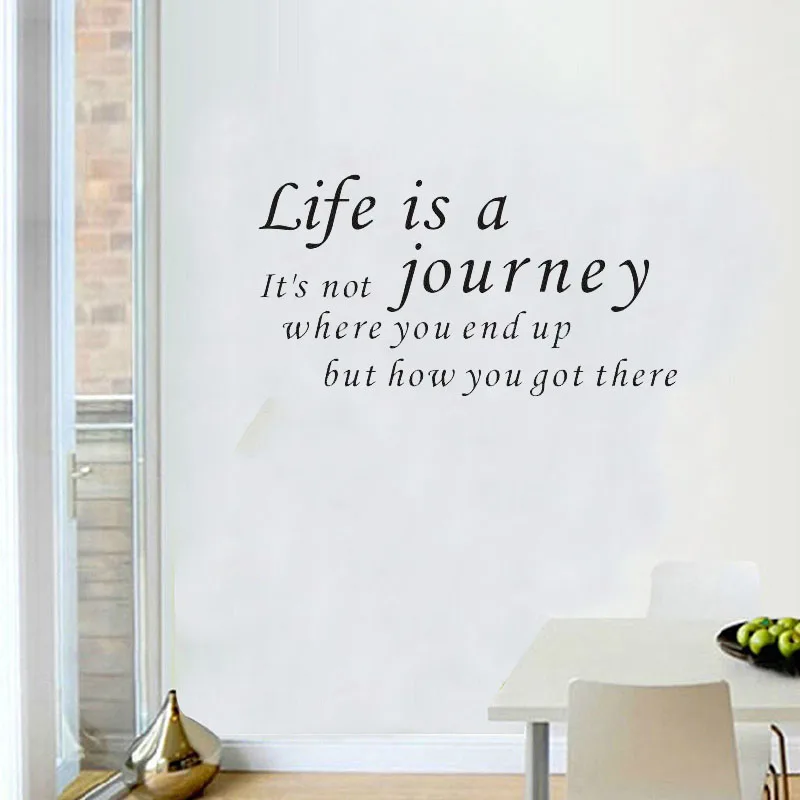 Buy DIY Life is a Journey Quote Wall Sticker Living