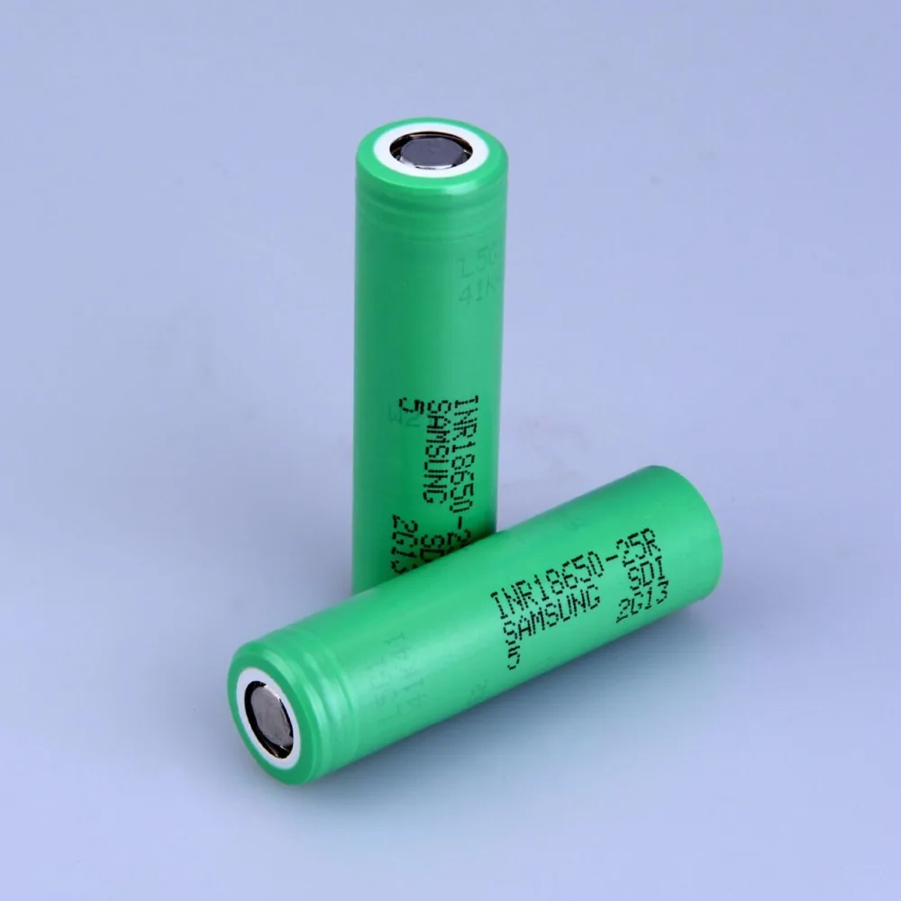 Высокая утечка для SAMSUNG INR 18650-25R 3,6 V 2500mAh динамические литий-ионные перезаряжаемые заряжаемые батареи с бесплатным зарядным устройством