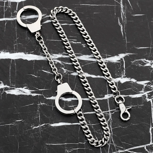 Модные панковские наручники ремни поясная цепь хип хоп брюки цепи мужские и