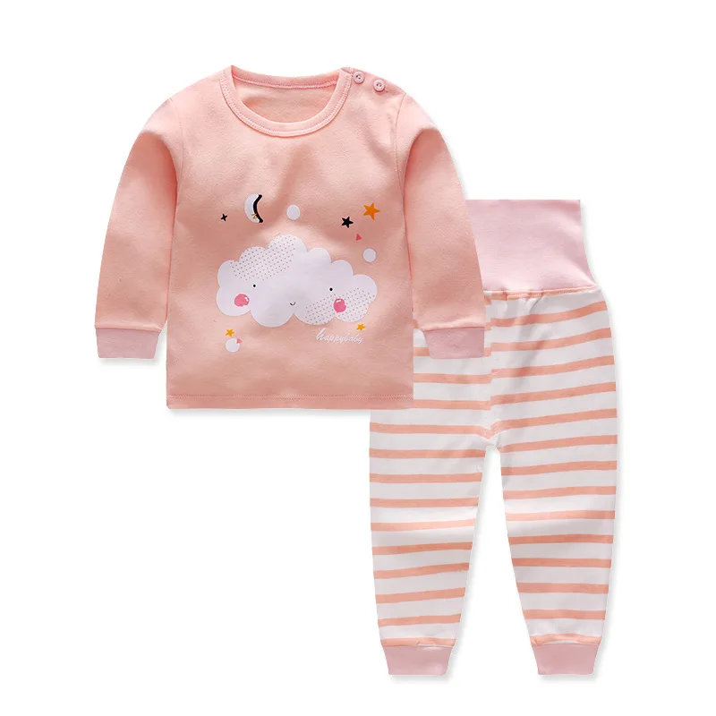 Shujin/ г. Новые брендовые пижамы одежда для сна для маленьких мальчиков детские пижамы из хлопка с длинными рукавами, модные пижамы с рисунком обезьяны для девочек - Цвет: B