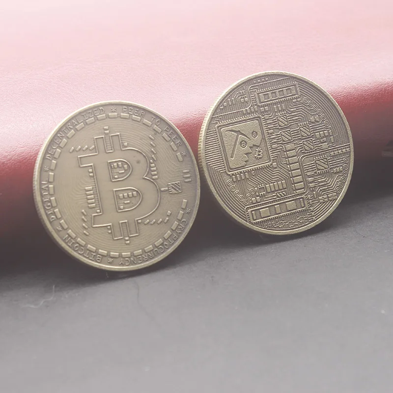 bronze color bitcoin coin