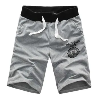 

2018 Summer Hot Sale Men Casual Short Trousers Jogger Boy Elastic Waist Solid Color Shorts Sweatpants Low Waist Cotton Shorts T7