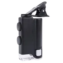 Портативный 60x до 100x зум светодиодный микроскоп Карманная Лупа увеличительная Лупа Стекло