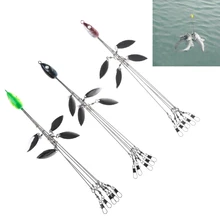 Toply рыболовный крючок 5 рук зонтик голова Rig приманки с поворотной оснасткой соединительное оборудование