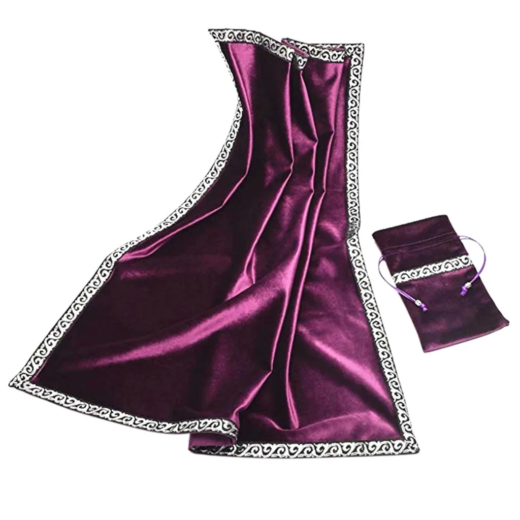 

2018 New Altar Tarot Table Cloth/Bag Decor Divination CARDS Wicca Square Tablecloth Pouch #NN0221