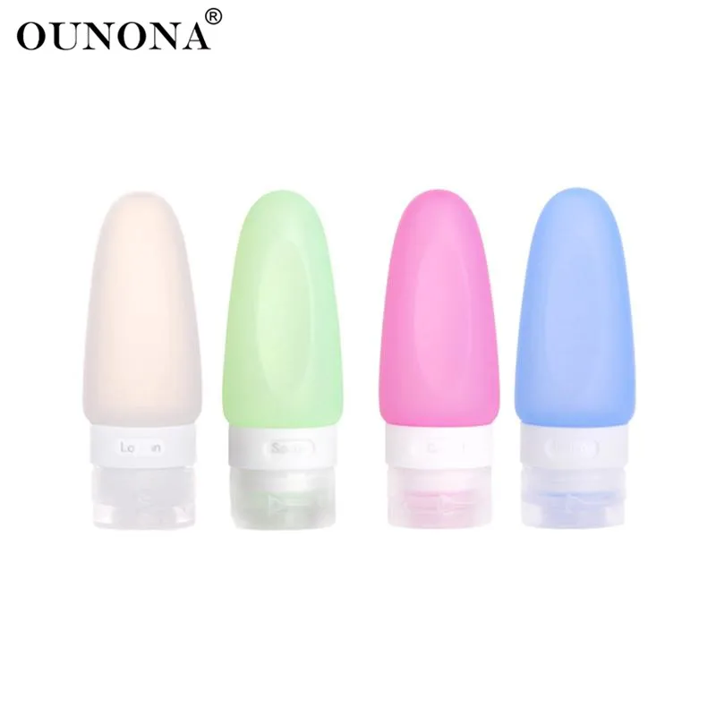 

4pcs Refillable Cosmetic Travel Containers Silicone Travel Bottle Pepper Shape Travel Packaging Bottle Collection Package