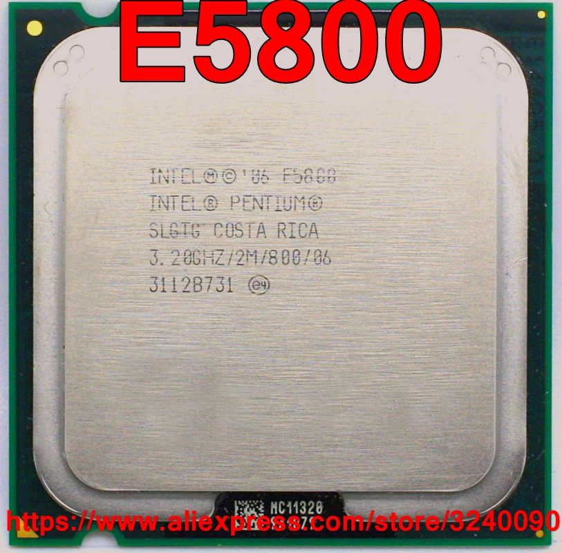 Оригинальный процессор Intel Pentium E5800 3 20 ГГц/2 м/800 МГц двухъядерный сокет 775 быстрая
