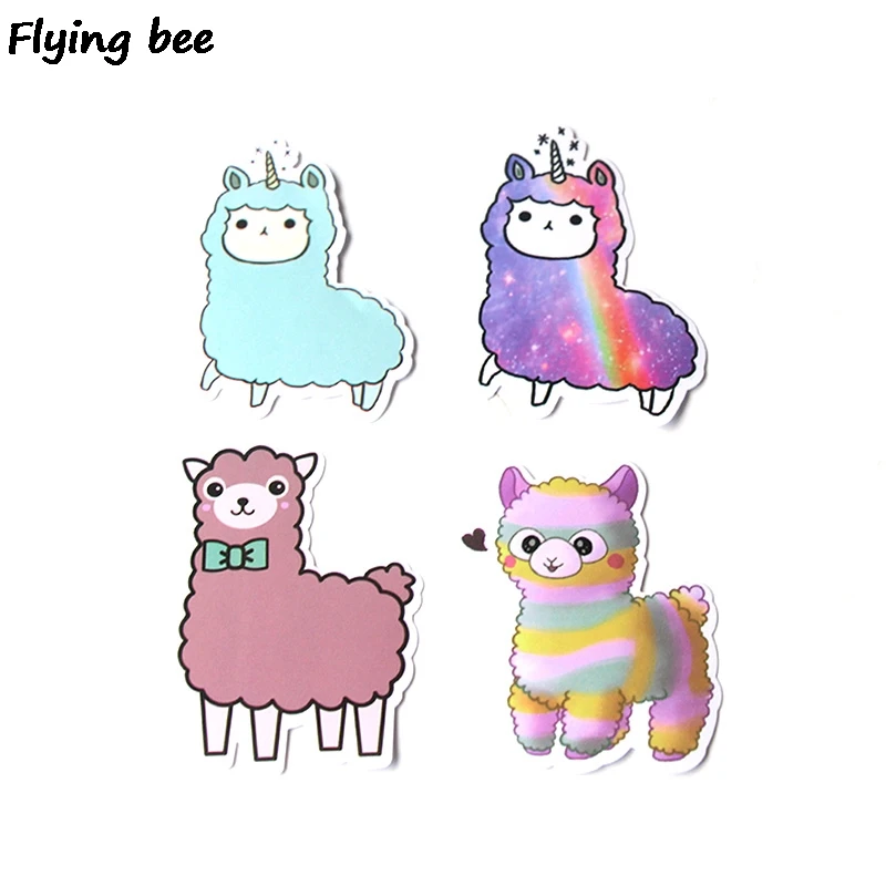 Flyingbee 18 Pcs Alpaca Cute Graffiti Stickers for Kids DIY Luggage Laptop Skateboard Car Bicycle Waterproof Sticker X0311 Flyingbee 18 Pcs Alpaca Cute Graffiti Stickers for Kids DIY Luggage Laptop Skateboard Car Bicycle Waterproof Sticker X0311