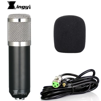 

Pro Vocal Wired Recording Studio Microphone 3.5mm Jack Condenser Sound Mic For BM800 BM700 Youtube Radio Braodcasting Singing PC