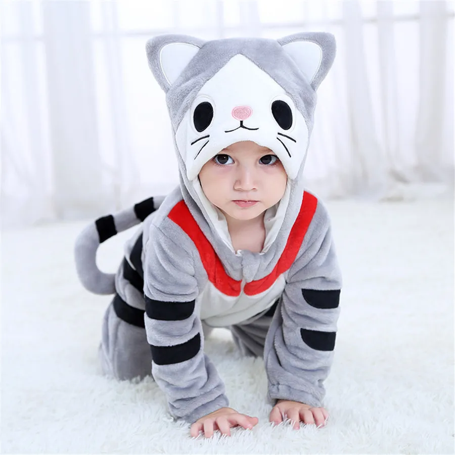 

Meileiya Cheese Cat Baby 1- 3 Years Cosplay Costume Kawaii Cute Bodysuit Children Kid Anime Animal Jumpsuit Warm Hooded Outfit
