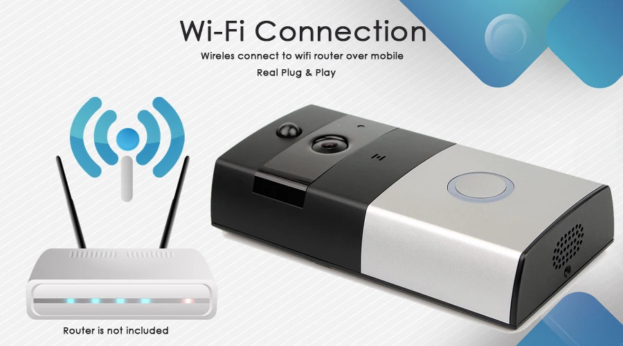 08CTVMAN Wireless Video Door Phone HD PIR WIFI Doorbell Intercom 