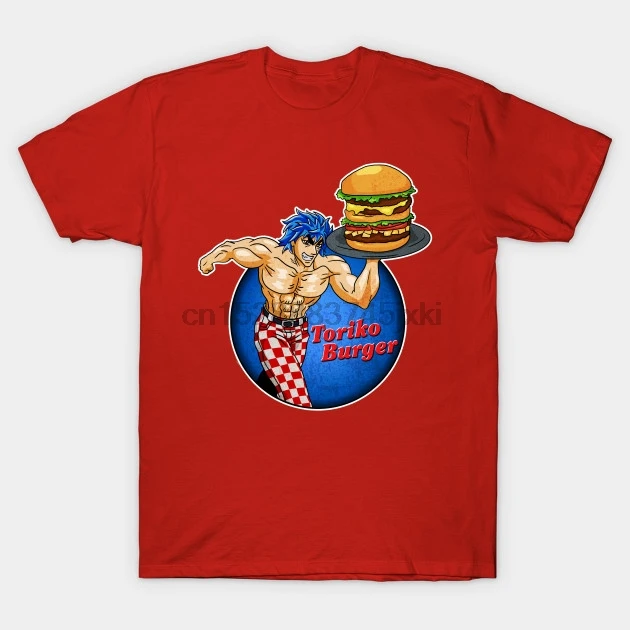 Мужская футболка с коротким рукавом Toriko Burger аниме женская | одежда