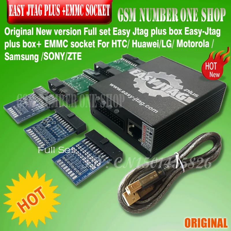  2020 New version Full set Easy Jtag plus box Easy-Jtag plus box+ EMMC socket For HTC/ Huawei/LG/ Mo