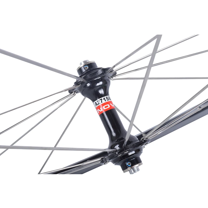 BXT 700C V-brake alloy wheels NO carbon road bicycle aluminium clincher road wheelset novatec hub chinese bicycle wheels