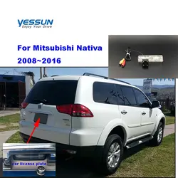 Yessun автомобильный номерной знак камера для Mitsubishi Nativa 2008 ~ 2016 парковочная камера помощь