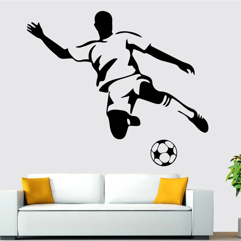

Football Boy Wall Art Decals Wall Stickers Murals Art For Kids Room Bedroom Living Room Sofa Backdrop Decoration wallstickers