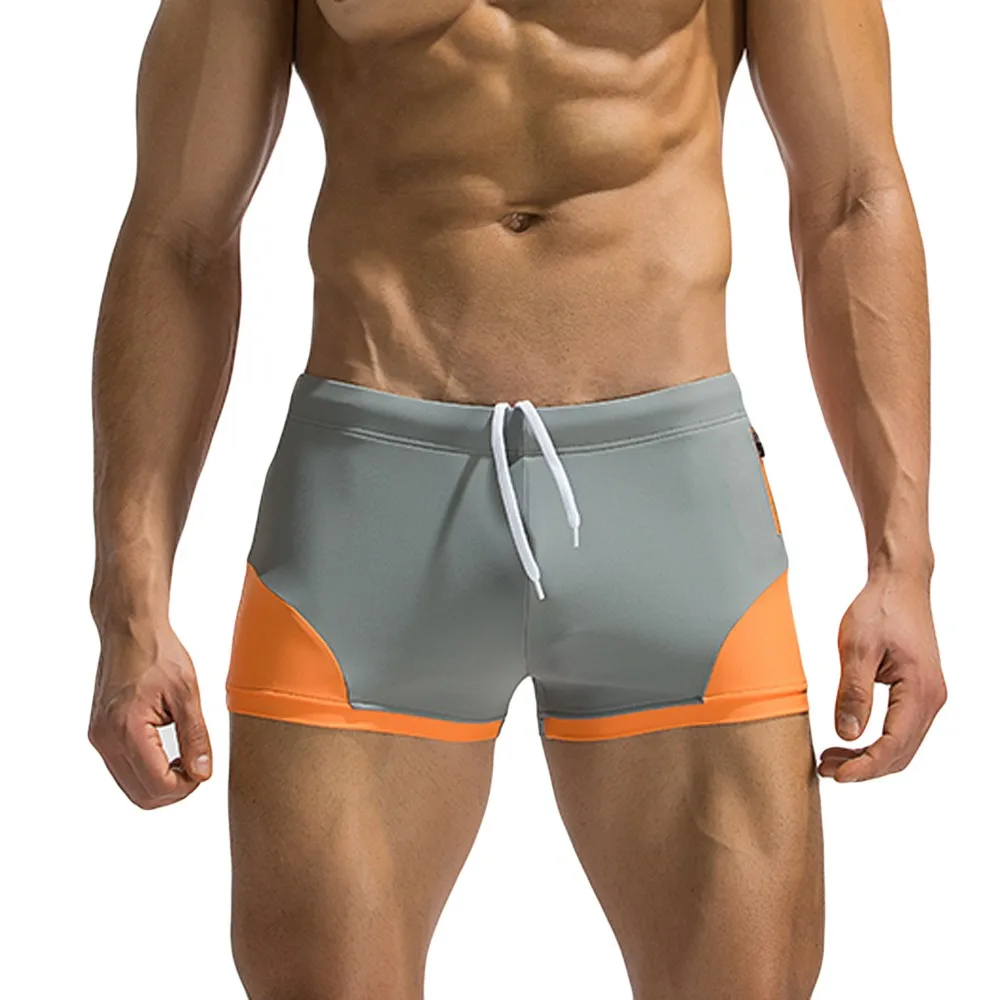 

Breathable Mens Swim Trunks Pants Swimwear Shorts Slim Wear Bikini Swimsuit men's swimming trunks for swimming sunga masculina
