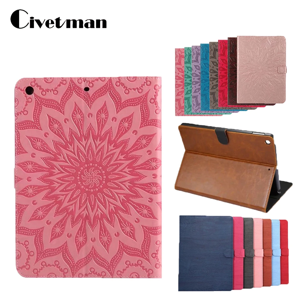 

Fashion Case for Apple New iPad 9.7 2017/2018 Case Smart Cover Funda Tablet New Model A1822 A1823 PU Leather Flip Stand Shell
