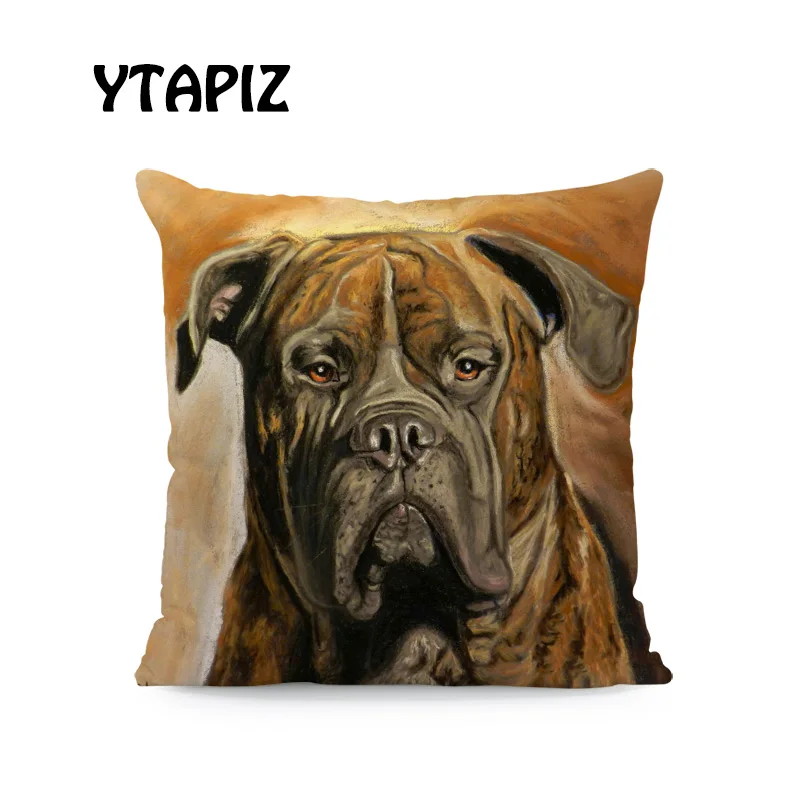 Набор стильных подушек для собак с изображением мопса Бультерьера чихуахуа