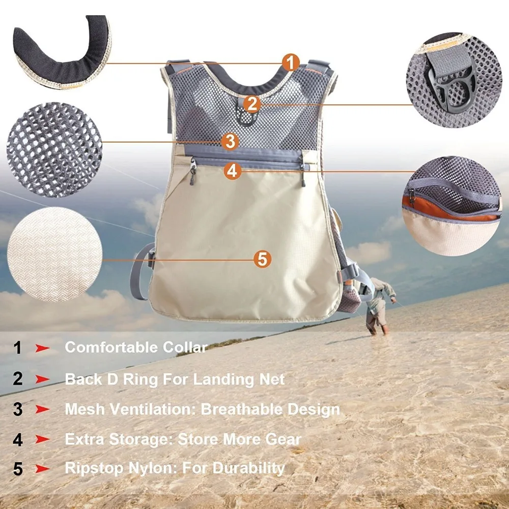 Maximumcatch новый Tech Fly Fishing Vest Pack регулируемый сетчатый жилет куртка