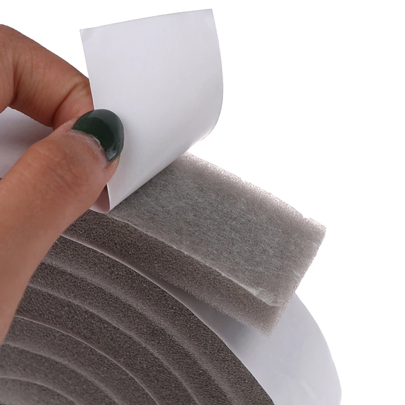 

Hot! New Waterproof 2M Door Window Sealing Strips Sound-Proof Foam Sticky Tape Noise Insulation Excluder Tape Roll Sealing Strip