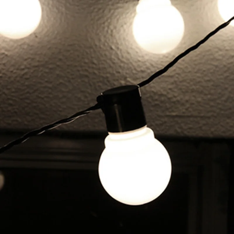 5 м G45 светодиодный лампы миру фестонная нить огни Открытый Водонепроницаемый мяч строка Рождество Гирлянда Свадебный сад Вечерние