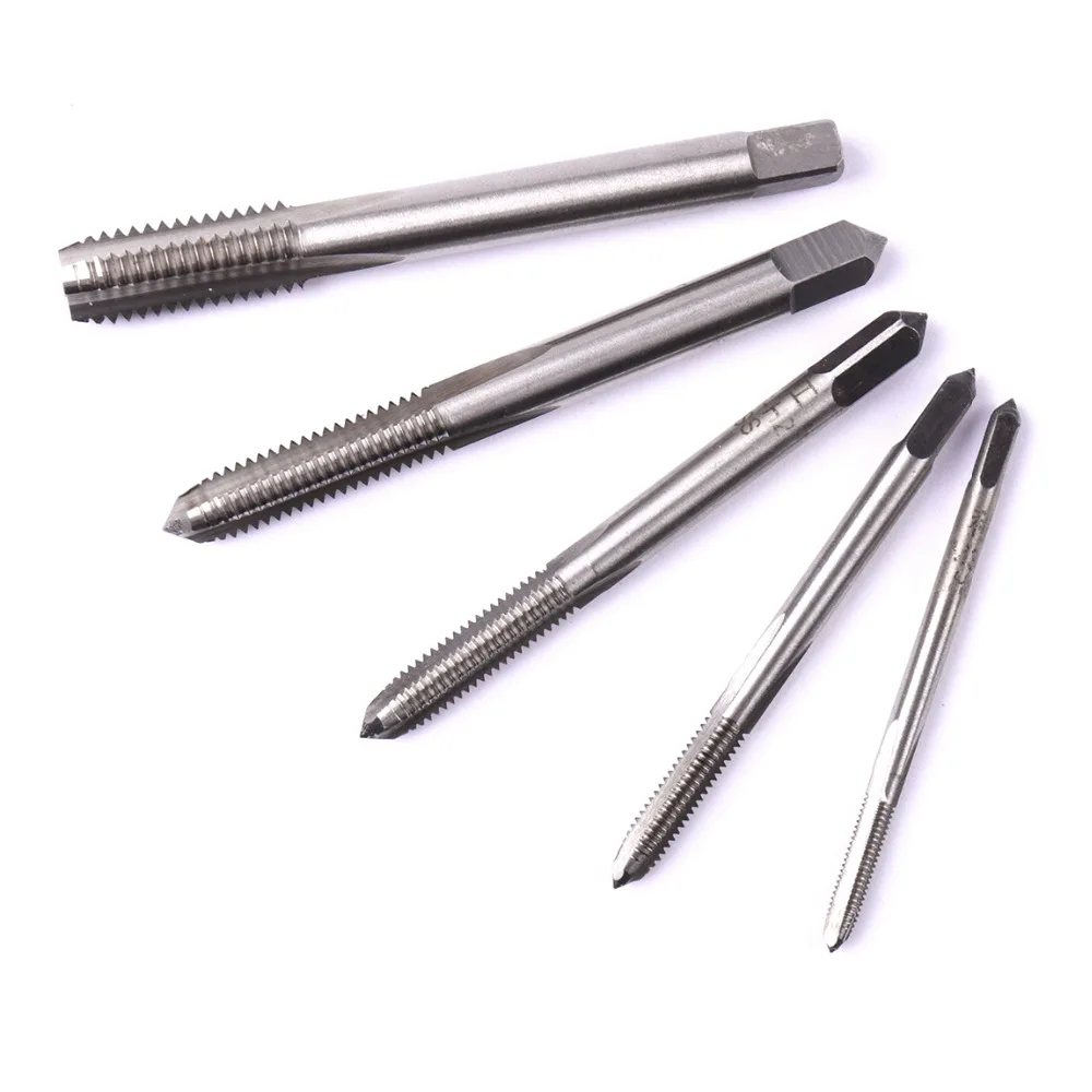 

New 1Pcs Top Quality HSS Straight Fluted Screw Thread Metric Plug Hand Tap M3/M4/M5/M6/M8 Machine Spiral Point Tap Drill Tool