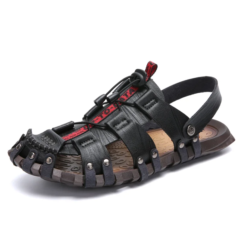Baixos cáqui Moda Casuais Macio Sapatos Ka1181 De Marca Preto Verão Brown Praia Luxo Sandálias Da golden Couro Dos Homens Masculino red Rxwg1q8Afx
