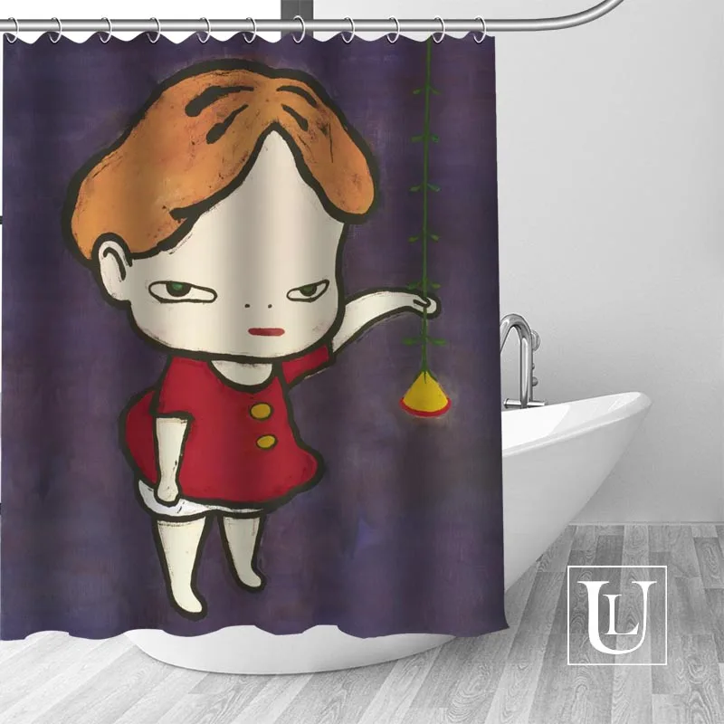 Пользовательские Nara Yoshitomo занавес Современная тканевая для душа занавеска ванная комната Красивая занавеска s Ванна Декор полиэстер ткань водонепроницаемый - Цвет: 14 Shower Curtain