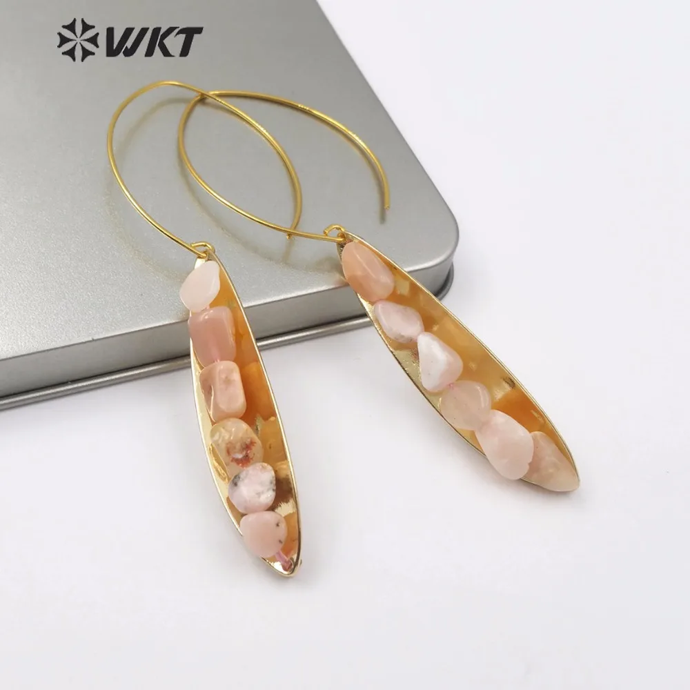 WT E507 полуоткрытые металлические круглые серьги с пряжкой разноцветными