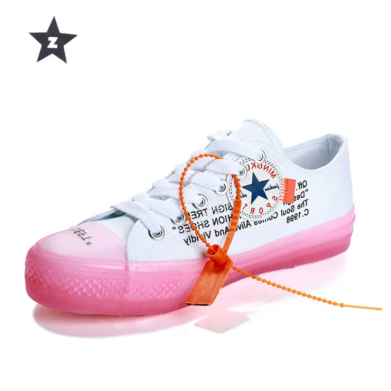 

Z women sport shoes sneakers transparent crystal vulcanize shoes women white low help breathable gymnastics canvas shoes