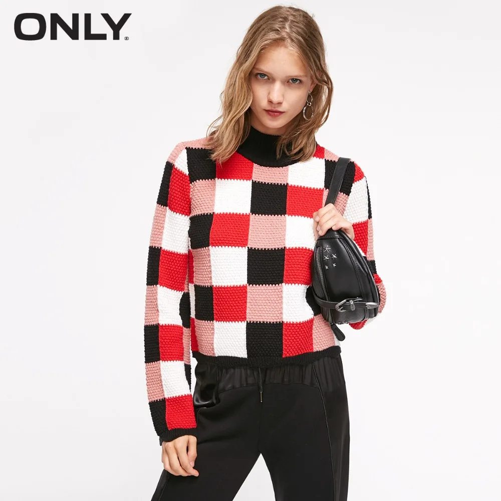 Najtaniej Tylko damski luźny krój sznurowane mankiety sprawdź Splice koszula z dzianiny | 118313560