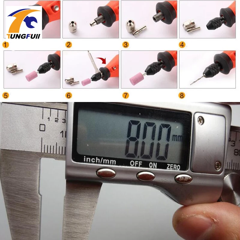 Tungfull Dremel аксессуары маленький патрон для дрели электрический шлифовальный