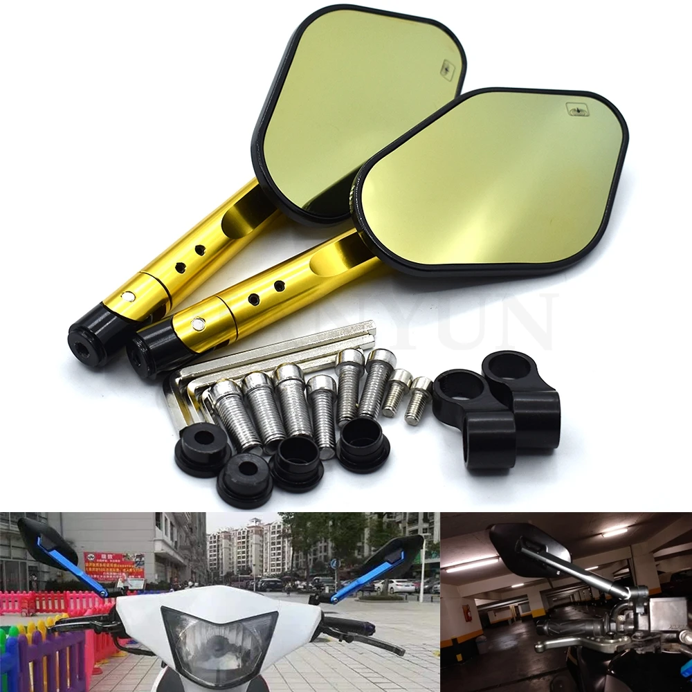 

New universal motorcycle 8mm 10mm CNC aluminum motorcbike rearview mirror For Suzuki GSXR750 GSXR600 GSXR1000 TL1000S GSXR 750