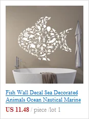 Наклейки на стены морские черепахи животные фауны черепаха виниловая наклейка домашний декор дизайн ванная комната Декор для гостиной DIY Y17