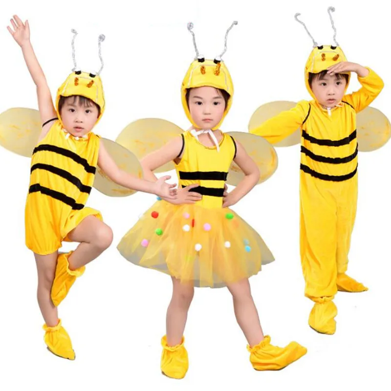 Boy Girl Yellow Bee Costume Kids Children Animals Cosplay Costumes Carnival Party Halloween Christmas Boy Girl Yellow Bee Costume Kids Children Animals Cosplay Costumes Carnival Party Halloween Christmas