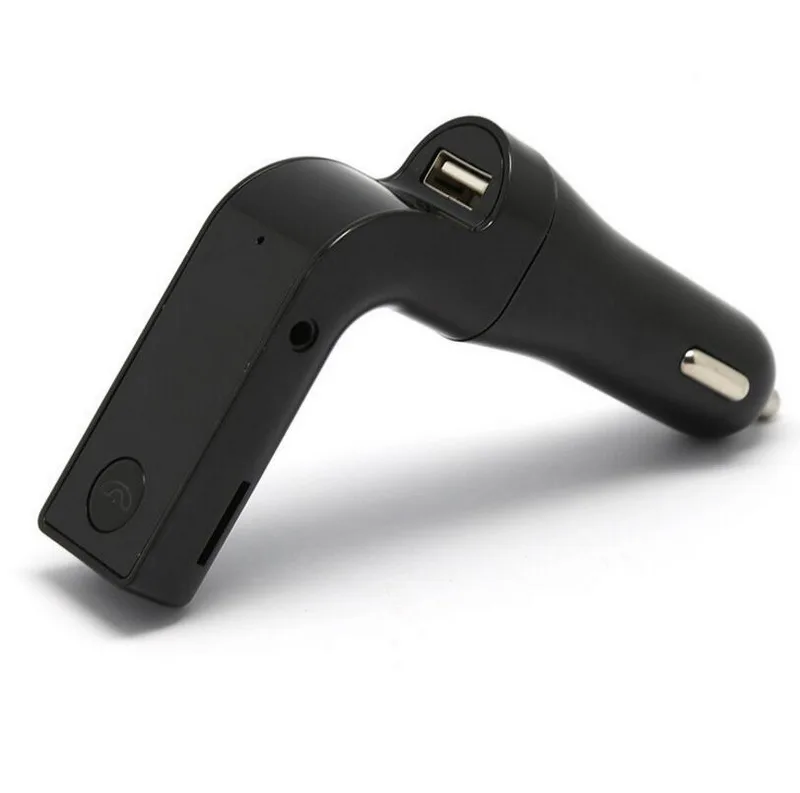Hands-free Поддержка Micro SD/TF G7 USB ЖК-дисплей автомобильные аксессуары MP3 музыкальный плеер Mini 4 в 1 Автомобильный fm-трансмиттер Беспроводной Bluetooth - Название цвета: Черный