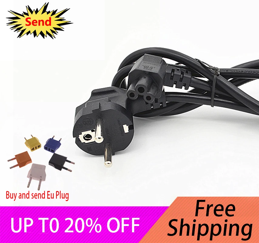 EU European Russia German French Power Extension Cable Cord Wire Eu