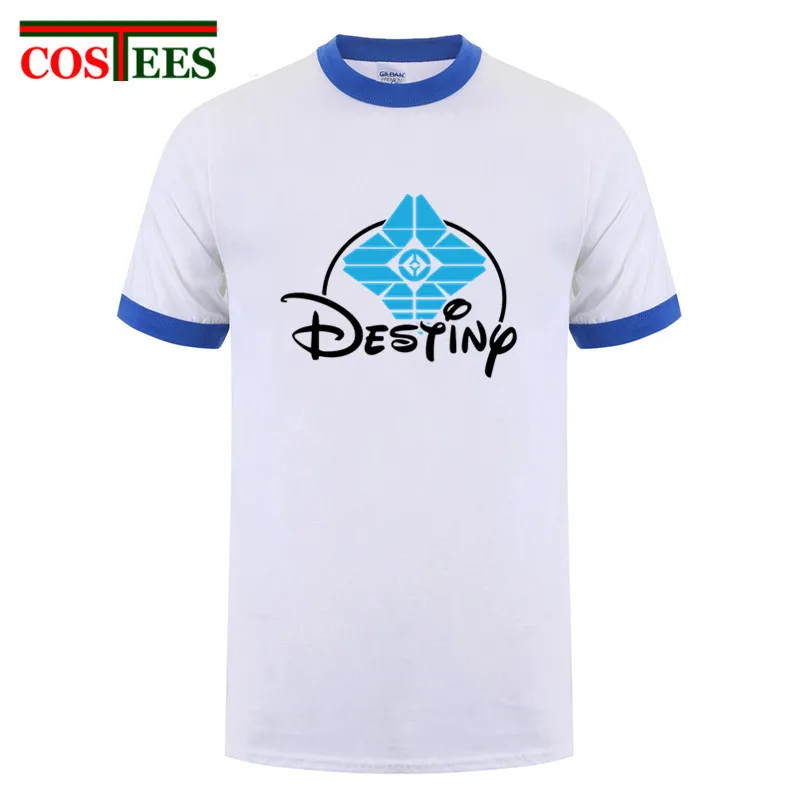 

2019 Original Design Destinyland T Shirts Men Short Sleeve Parody Destiny 2 Forsaken Emblem Tee shirt Funny Naruto Men's T-Shirt