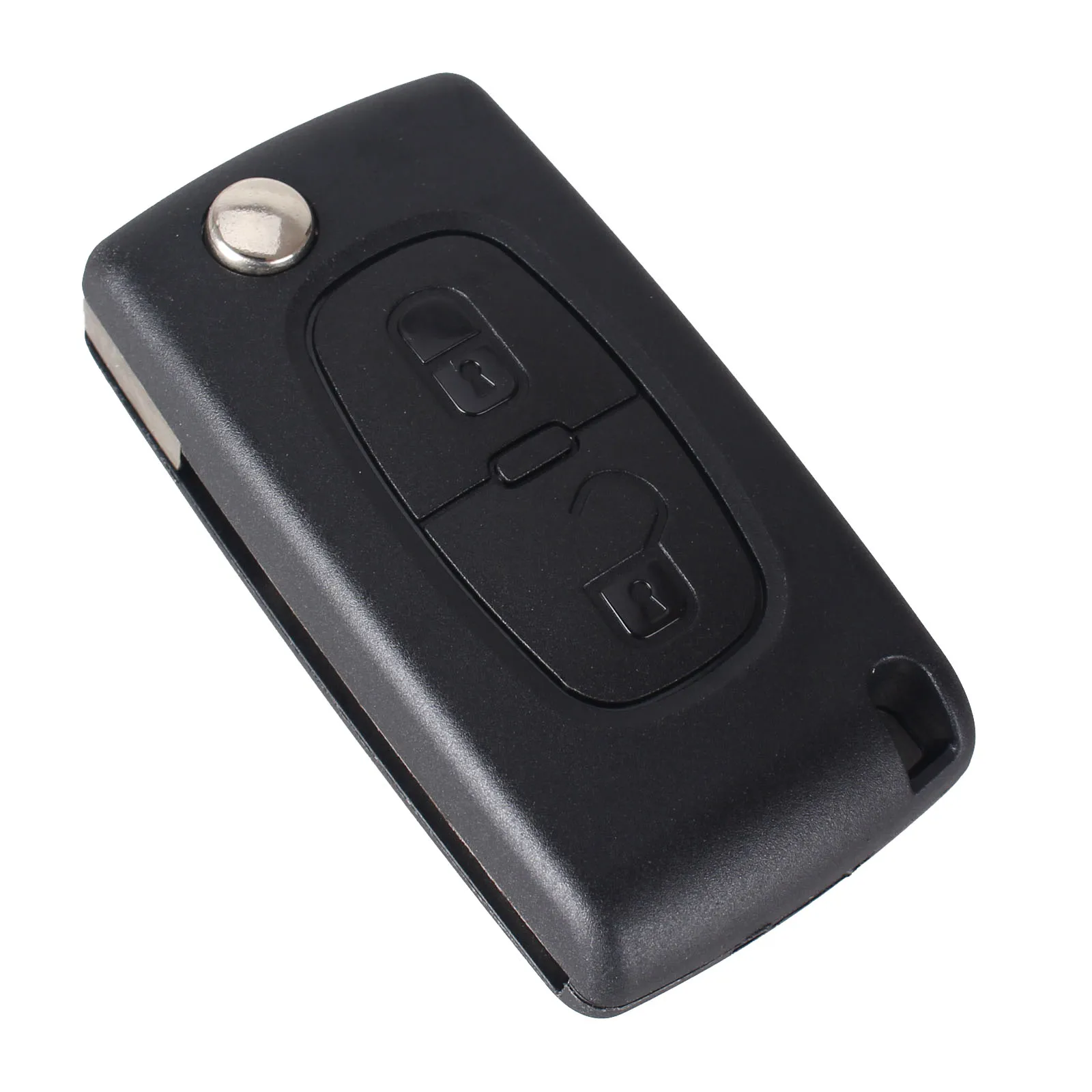 KEYYOU 20x2 кнопки дистанционного флип автомобильный брелок для PEUGEOT 307 308 107 207 407 408 с канавкой CE0523