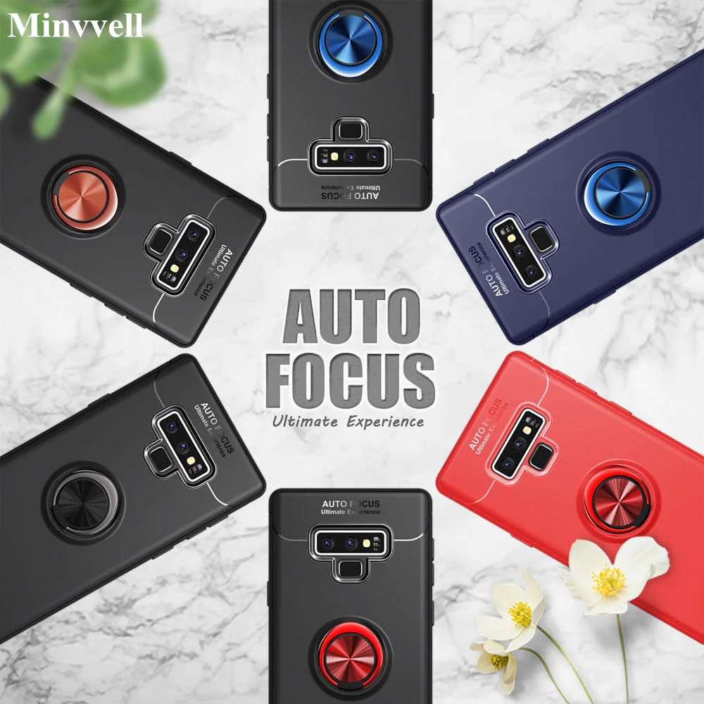 

For Samsung Galaxy Note 9 Car Magnetic Bracket Ring TPU Case For Galaxy J4 J6 J8 2018 EU A6 Plus J3 J5 J7 Pro Phone Cover