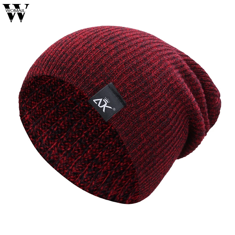 

Hats 1PC Women Cap Hip-hop Acrylic Fibres Knitting Hat Keep Warm Winter Fur Ball Hat Cap Fashion Accessories Hats 2018 Nov5