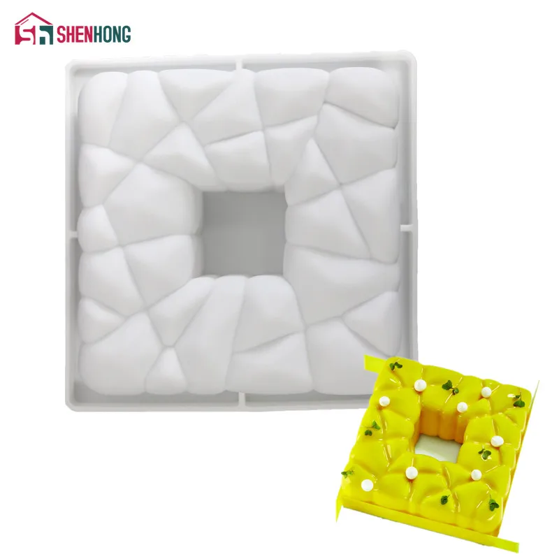 

NEW Square Block Silicone Cake Mold For Baking Home Party Chocolate Mould Mousse DIY Baking Silikonform Moule Wedding