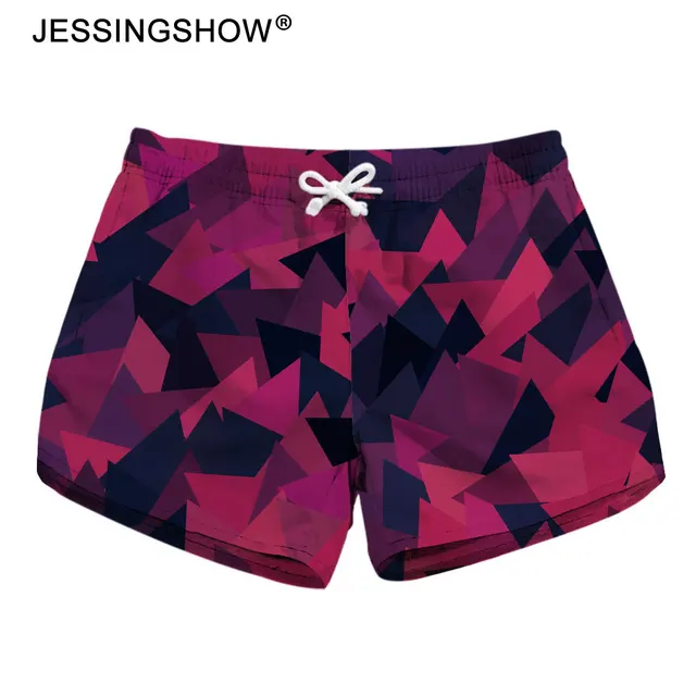 2018 New Arrival Summer Hot Women Surfing Beach Shorts Female Quick Dry Printing Board Shorts Swim Breathable