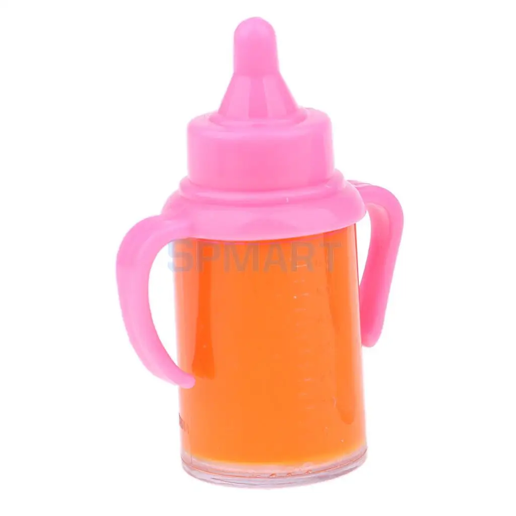 Newborn Toddler Doll Magic Feeding Bottle Reborn Juice Bottle With Pacifier Liquid Disappearing Drinking Bottle (Single Bottle)