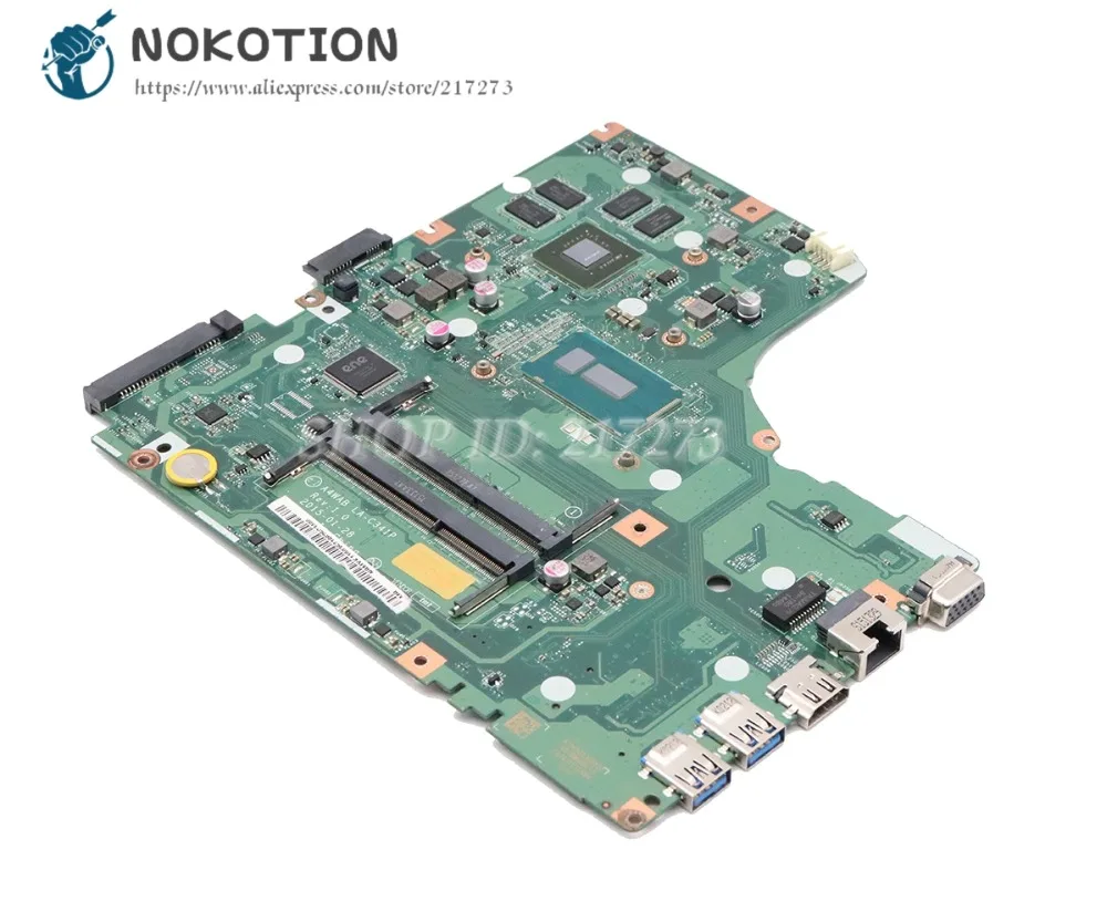 NOKOTION для acer aspire E5-473G материнская плата для ноутбука SR23Y I5-5200U процессор 920M NBMXK11003 NB. MXK11.003 A4WAB LA-C341P